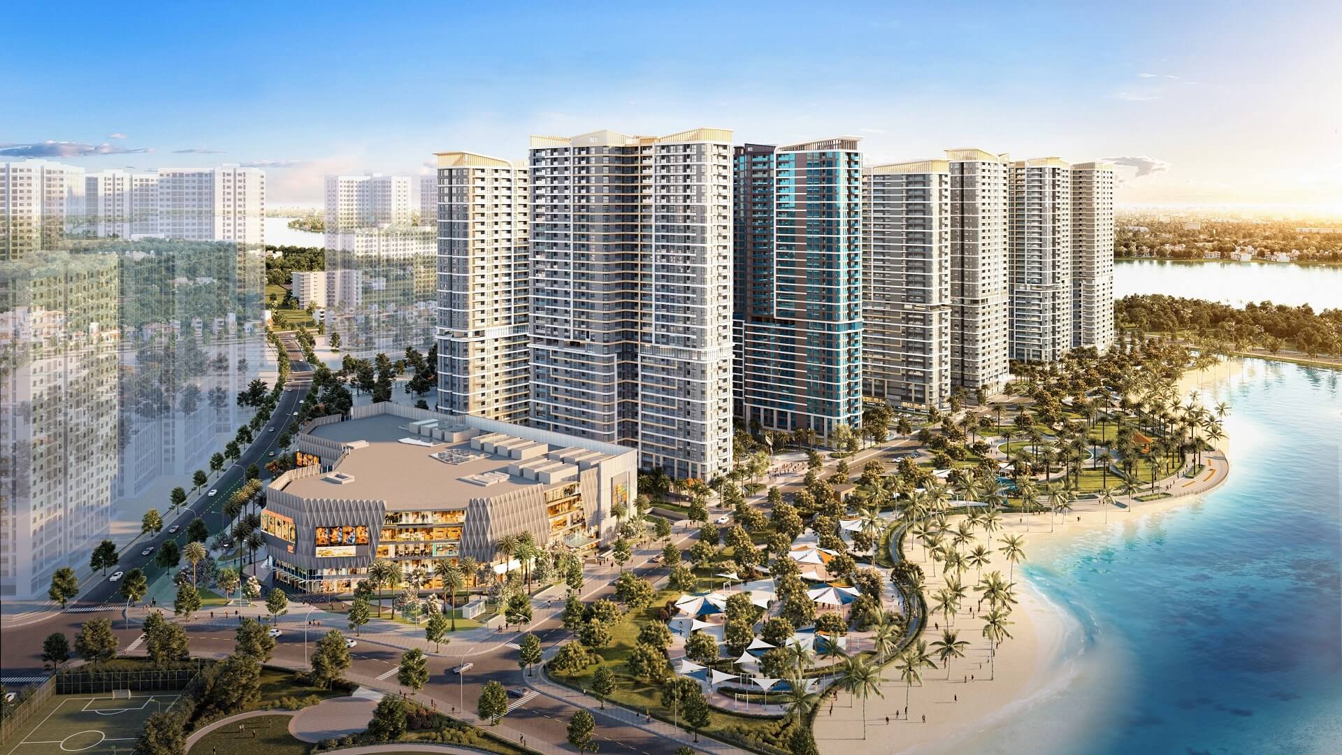 Nằm sát cạnh TTTM Vincom & Đại lộ Manhattan cho nhịp sống thời thượng chất Mỹ